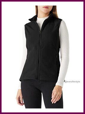 Women's Polar Fleece Vest Full Zip Sleeveless Jacket with Pockets